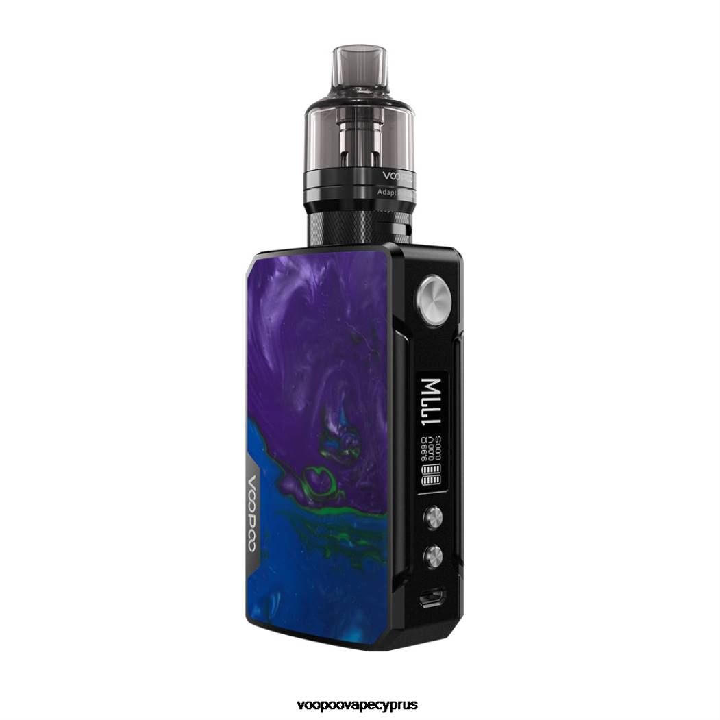 VOOPOO DRAG 2 ανανεωμένη έκδοση μαύρο-παζλ 442P331 - VOOPOO Vape Drag Lietuva