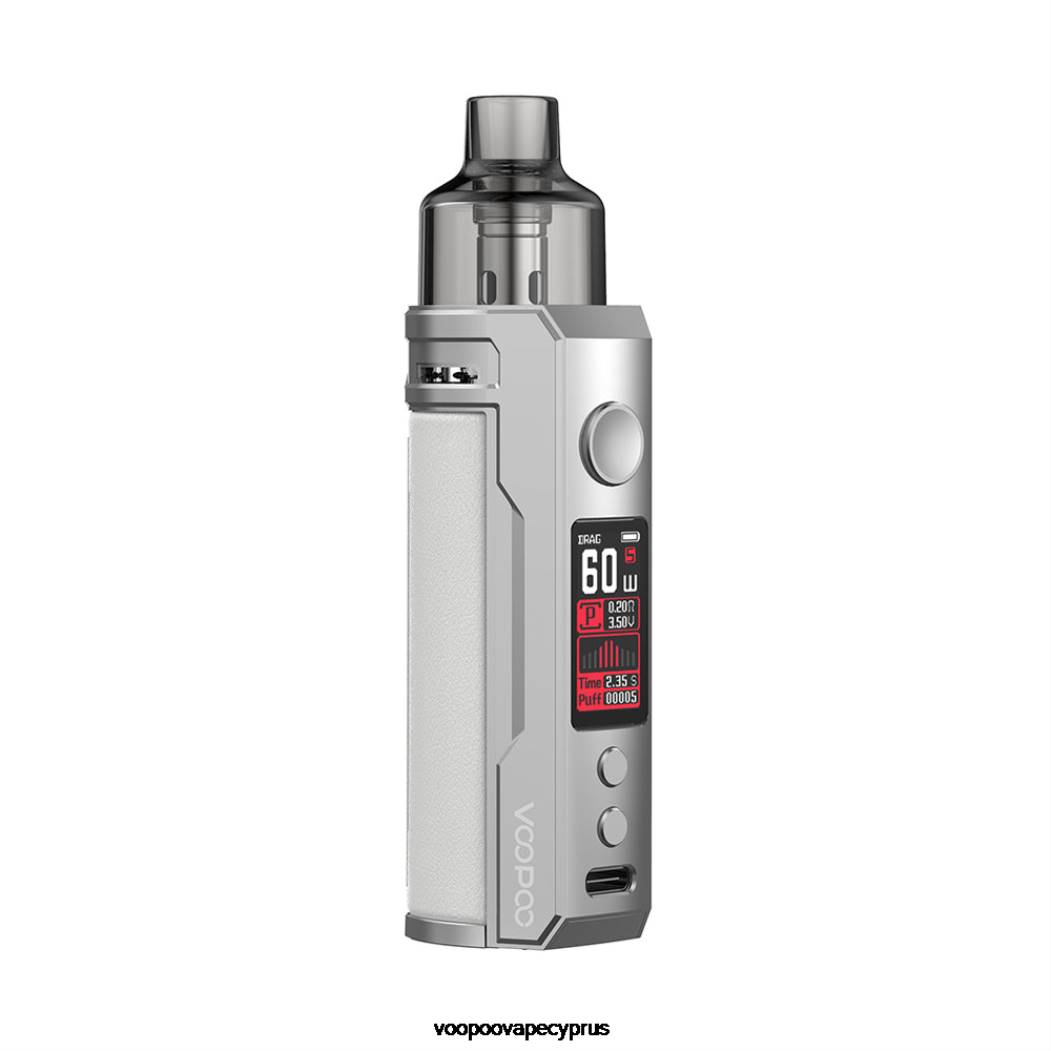 VOOPOO DRAG S pod mod kit ασημί λευκό 442P201 - VOOPOO Vape Drag Lietuva