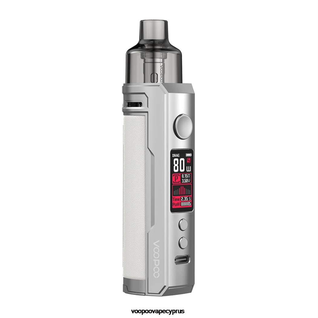 VOOPOO DRAG X pod mod kit ασημί λευκό 442P177 - VOOPOO Vape Lietuva