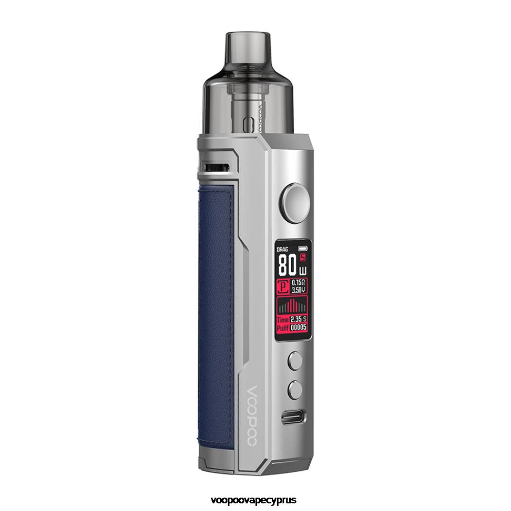 VOOPOO DRAG X pod mod kit ασημί μπλε 442P179 - VOOPOO Vape Mod