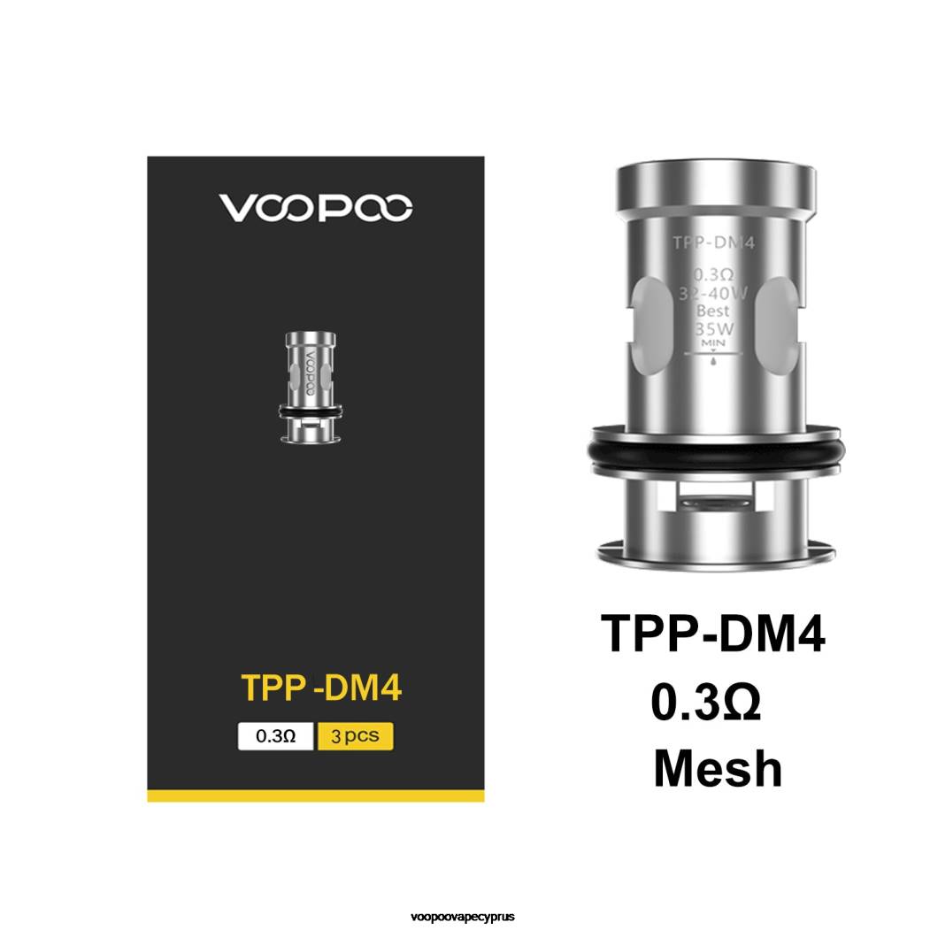 VOOPOO TPP πηνία (3 τμχ) tpp-dm4 442P611 - VOOPOO Vape Drag Lietuva